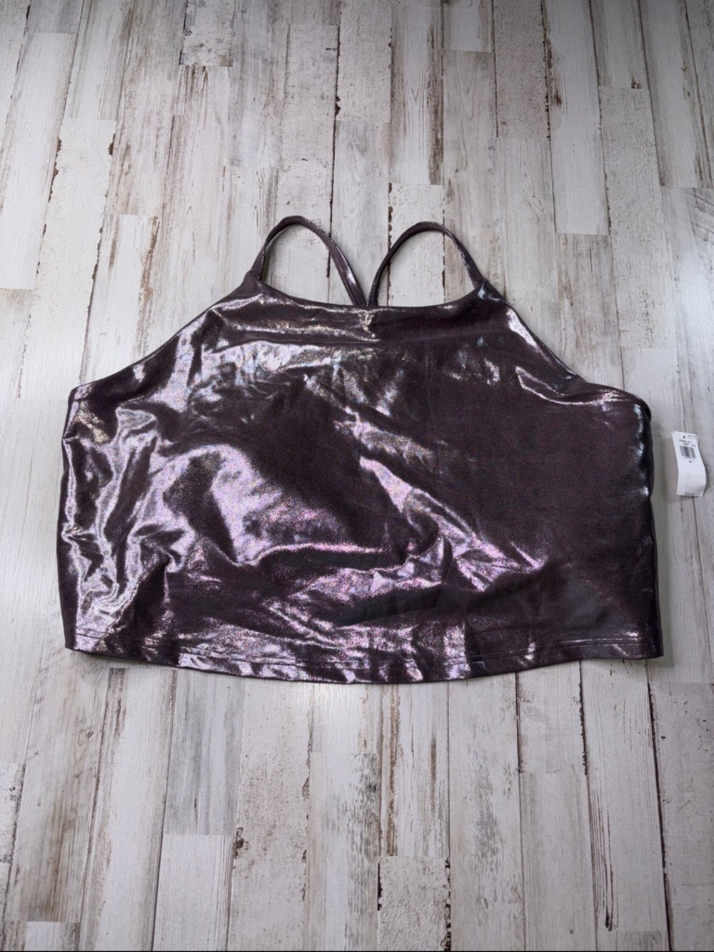 Old Navy Active Powersoft Metallic Cami Tank Top Size 3X NWT